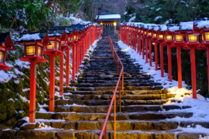 Kifune shrine in winter, Kibune, Kyoto